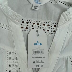 Time and Tru Ivory Lace Blouse